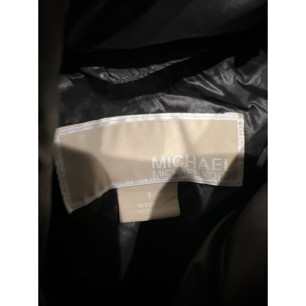 Women's Michael Kors Black Puffer Winter Coat Size Small‎ Knee Length NO HOOD - Picture 16 of 16